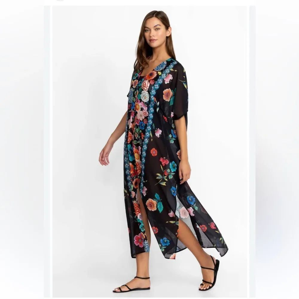 Johnny Was Evening Palace V-Neck Caftan